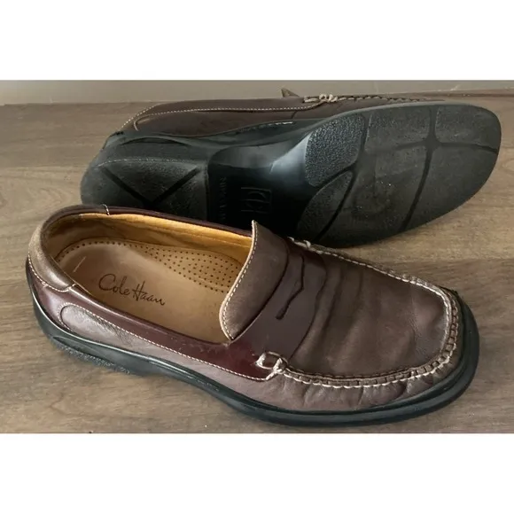Cole Haan Mens Brown Penny Loafers Size 8.5 M