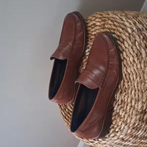 Cole Haan Mens Classic Pinch‎ Maine Saddle Brown Leather Penny Loafers Size 10