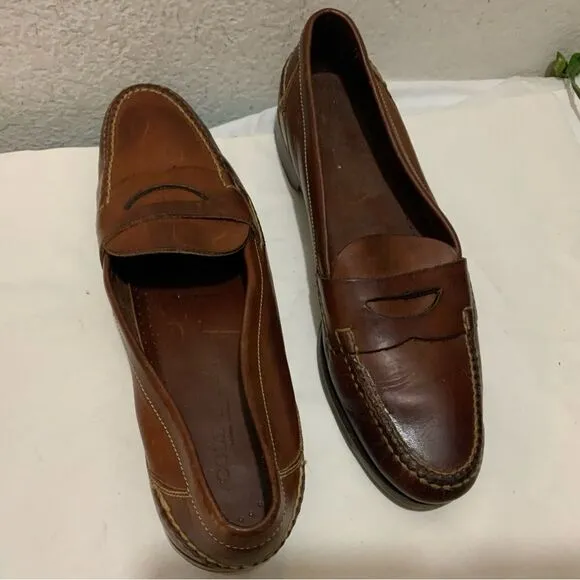 Cole Haan  men’s 13M Penny Loafers Dress shoes  Brown