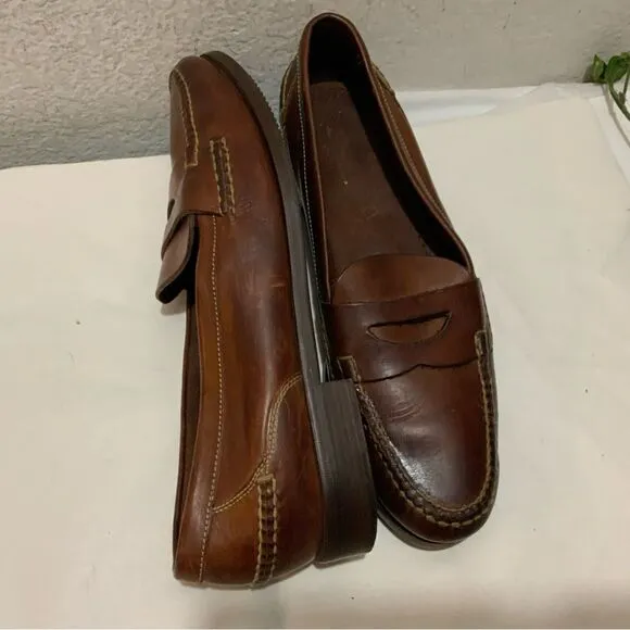 Cole Haan  men’s 13M Penny Loafers Dress shoes  Brown