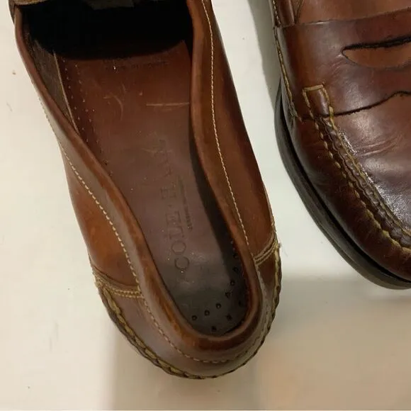 Cole Haan  men’s 13M Penny Loafers Dress shoes  Brown