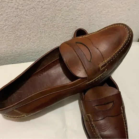 Cole Haan  men’s 13M Penny Loafers Dress shoes  Brown