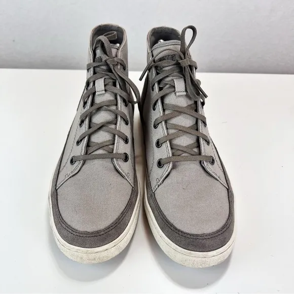 Cole Haan Nantucket Gray High Top Sneakers Men's 7.5 M Lace-up Casual