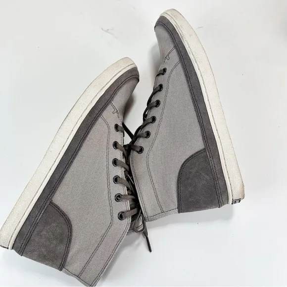 Cole Haan Nantucket Gray High Top Sneakers Men's 7.5 M Lace-up Casual