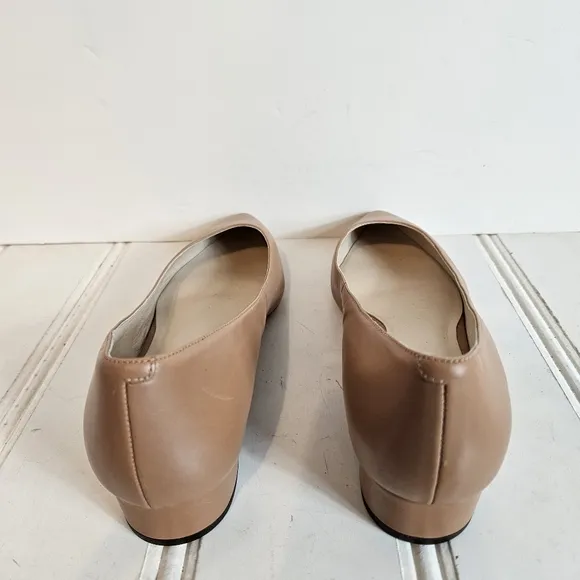 Cole Haan Shoes Womens Size 8.5 Tan Vesta Skimmer Flats Pointed Toe Career