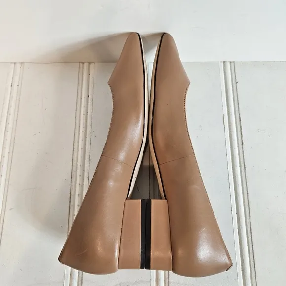 Cole Haan Shoes Womens Size 8.5 Tan Vesta Skimmer Flats Pointed Toe Career