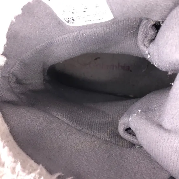 Columbia Ice Maiden II Gray Leather Winter Snow Boots 8