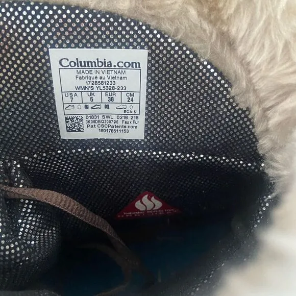Columbia Ice Maiden II Insulated Waterproof Winter Snow BootsSize 7