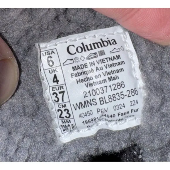 Columbia Moritza Womens Leather Waterproof Insulated Winter Snow Boots Size 6