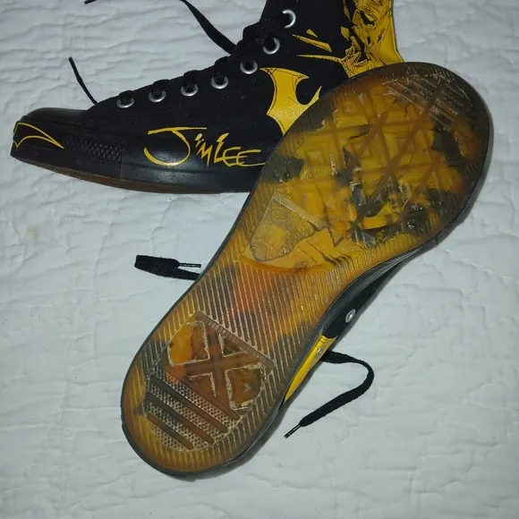 CONVERSE &quot;RARE&quot; JIM LEE BATMAN HIGH TOP SNEAKERS