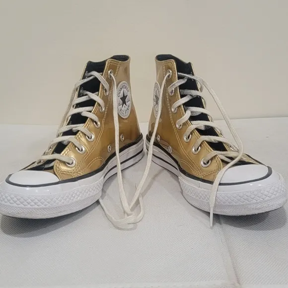 Converse Gold High-Top Sneakers