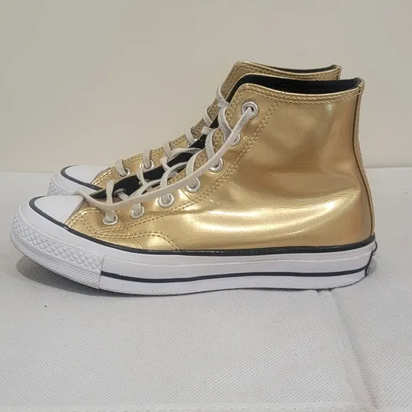 Converse Gold High-Top Sneakers