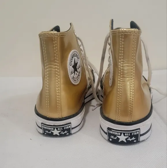 Converse Gold High-Top Sneakers
