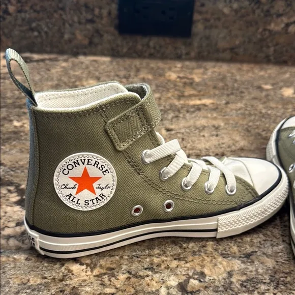Converse Kids High-Top Sneakers - Green