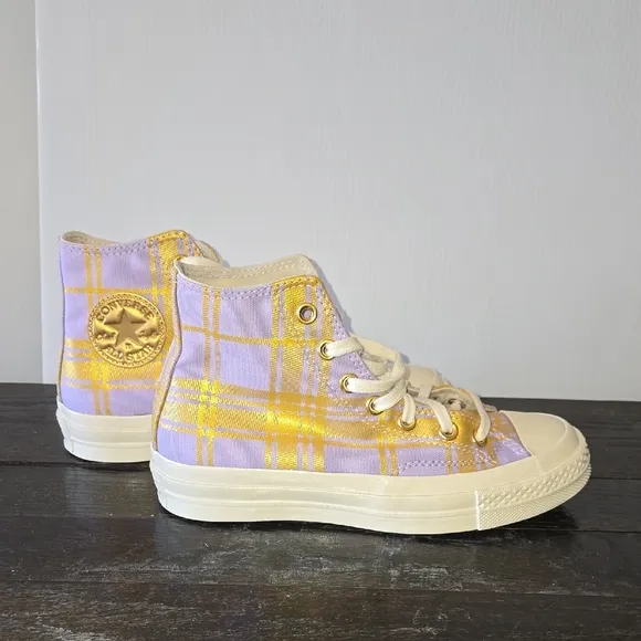 Converse Womens High-Top Sneakers - Purple and Gold!!