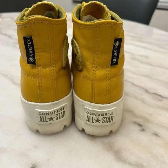 Converse Yellow High-Top Platforms