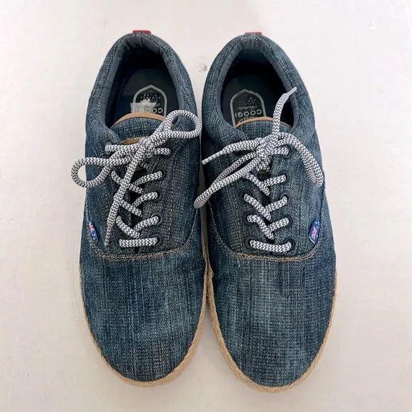 Coogi Blue Australian espadrille Sneakers men’s 10 NAVY