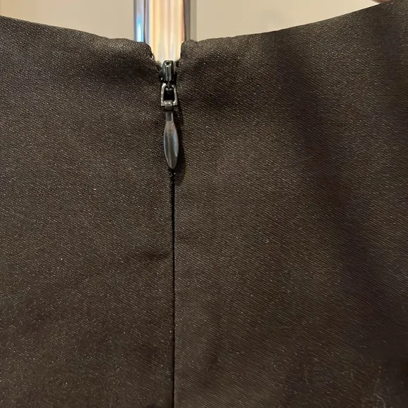 COS Black Bubble Hem Dress | 3/4 Sleeve Modern A-Line | Size 2