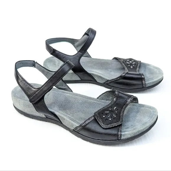 DANSKO women's strappy black leather sandals