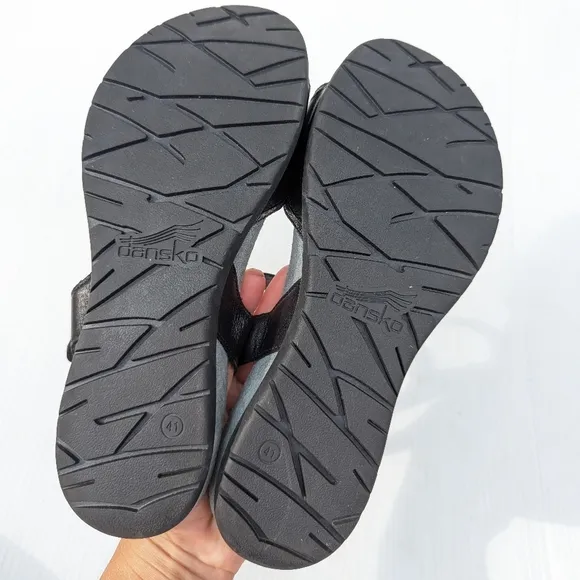DANSKO women's strappy black leather sandals