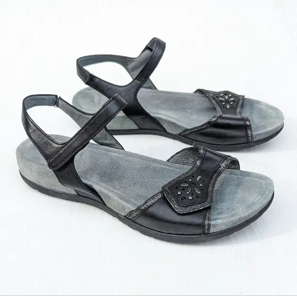 DANSKO women's strappy black leather sandals