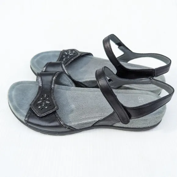 DANSKO women's strappy black leather sandals