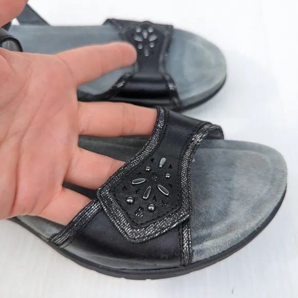 DANSKO women's strappy black leather sandals