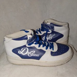 DeConicci Blue and White High-Top Sneakers Size 11 1/2