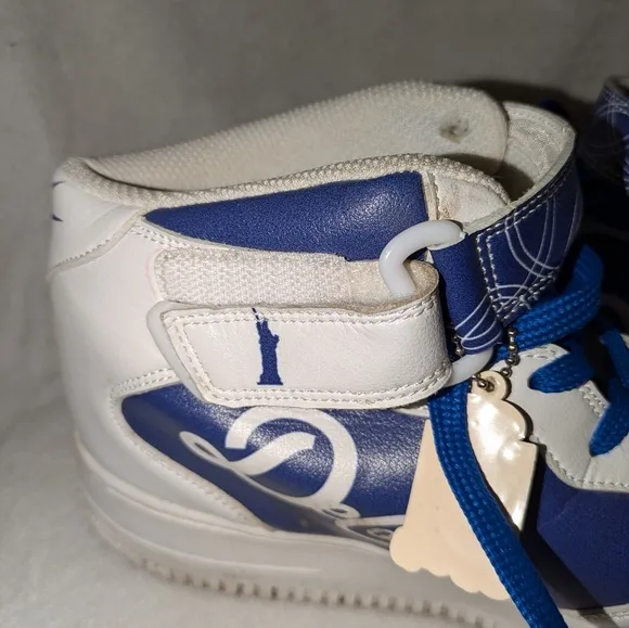 DeConicci Blue and White High-Top Sneakers Size 11 1/2