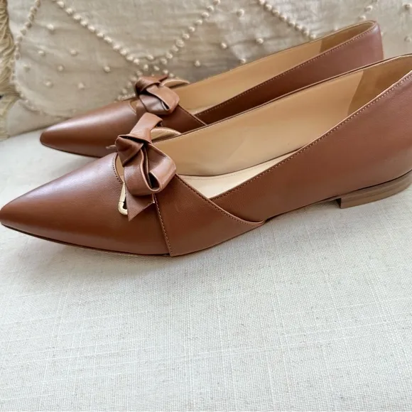 Dee Ocleppo Dominic Italian Tan Brown Leather Flats in Cuba, size 39
