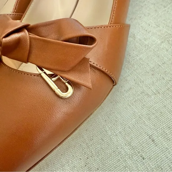 Dee Ocleppo Dominic Italian Tan Brown Leather Flats in Cuba, size 39