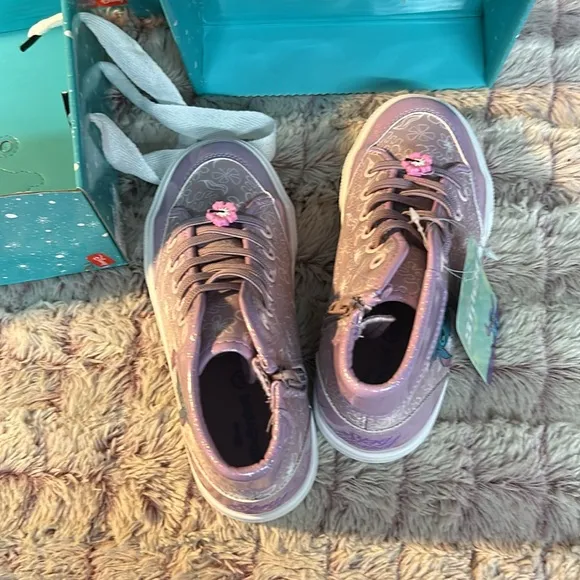 Disney Stitch High Top Sneakers with side zipper