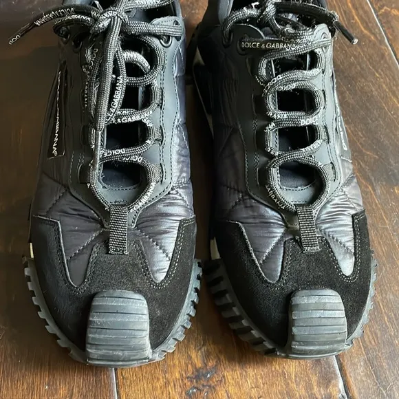 Dolce &amp; Gabbana NS1 Logo Black Chunky Sneakers