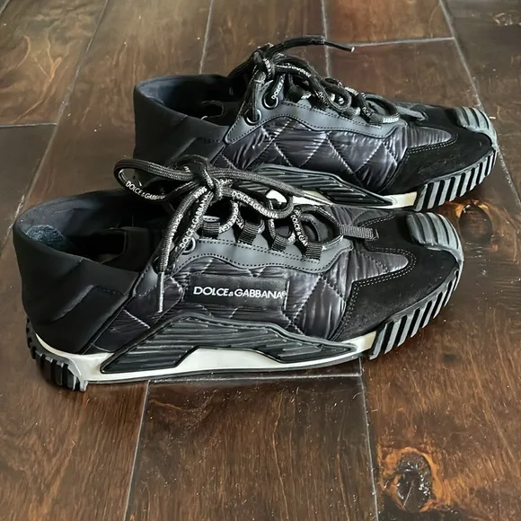 Dolce &amp; Gabbana NS1 Logo Black Chunky Sneakers