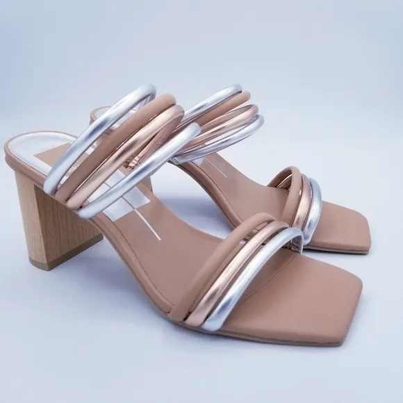 Dolce Vita 3-Tone Strappy Heels Sandals NWOT size 7.5