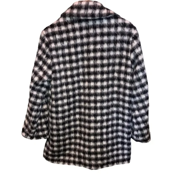 Dorothee Schumacher Plaid Alpaca &amp; Wool Blend Pea Coat
