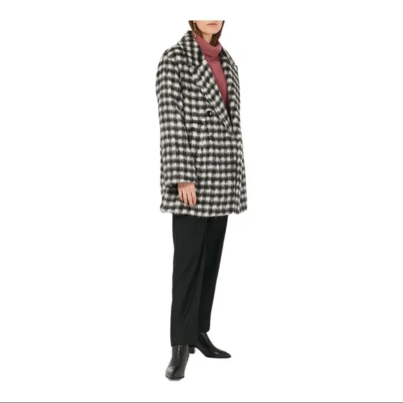 Dorothee Schumacher Plaid Alpaca &amp; Wool Blend Pea Coat
