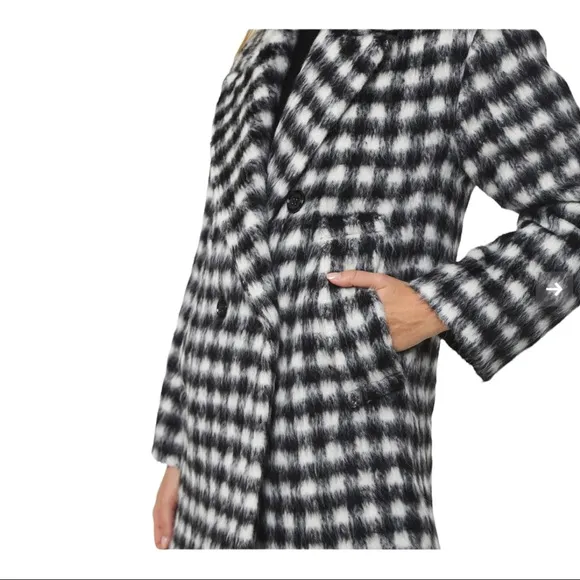 Dorothee Schumacher Plaid Alpaca &amp; Wool Blend Pea Coat