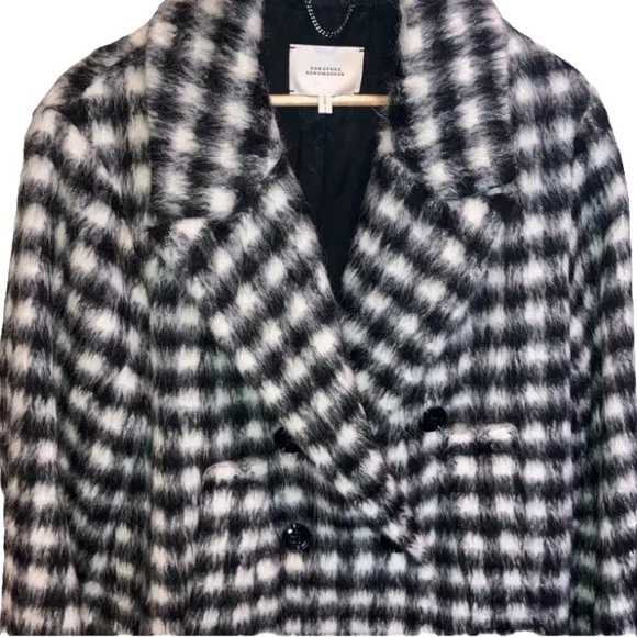 Dorothee Schumacher Plaid Alpaca &amp; Wool Blend Pea Coat