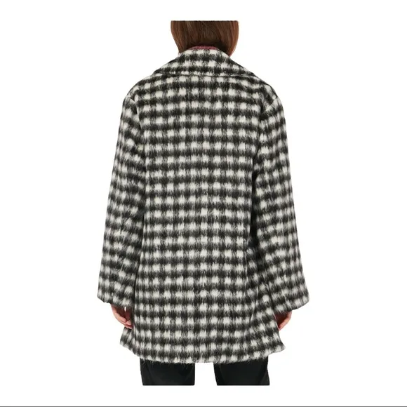 Dorothee Schumacher Plaid Alpaca &amp; Wool Blend Pea Coat