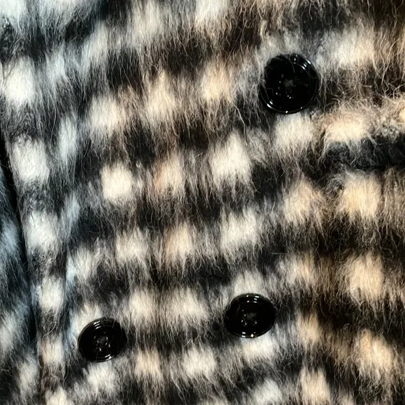 Dorothee Schumacher Plaid Alpaca &amp; Wool Blend Pea Coat