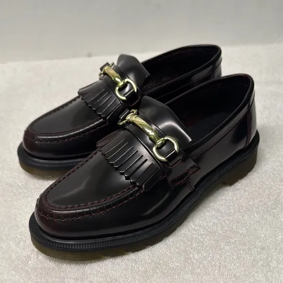 Dr. Martens Adrian Snaffle Smooth Leather Kiltie Loafers