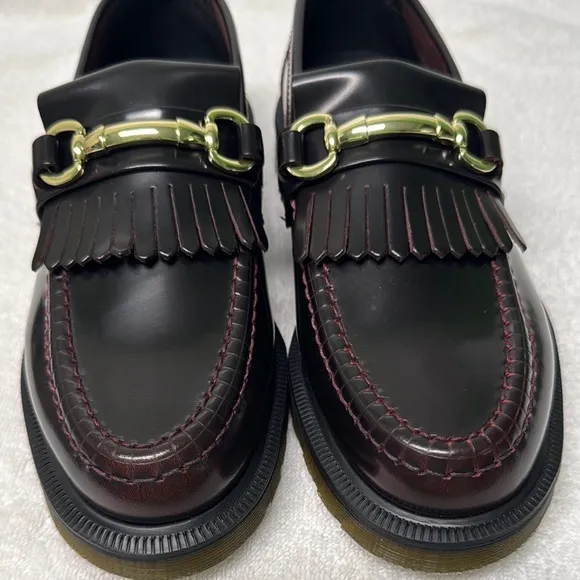 Dr. Martens Adrian Snaffle Smooth Leather Kiltie Loafers
