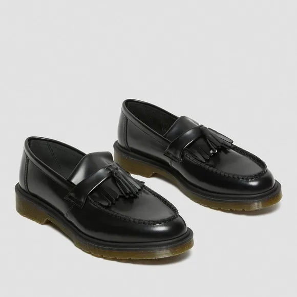 Dr. Martens Adrian Tassel Loafers | Smooth Leather | Black | Women’s Size 5