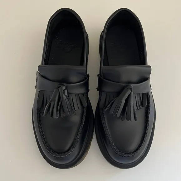 Dr. Martens Adrian Tassel Loafers | Smooth Leather | Black | Women’s Size 5