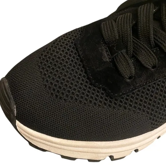 DSQUARED2 Womens Black Chunky Mesh Athletic Sneakers Lace-Up Slip-on Sock Size 9