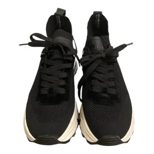 DSQUARED2 Womens Black Chunky Mesh Athletic Sneakers Lace-Up Slip-on Sock Size 9