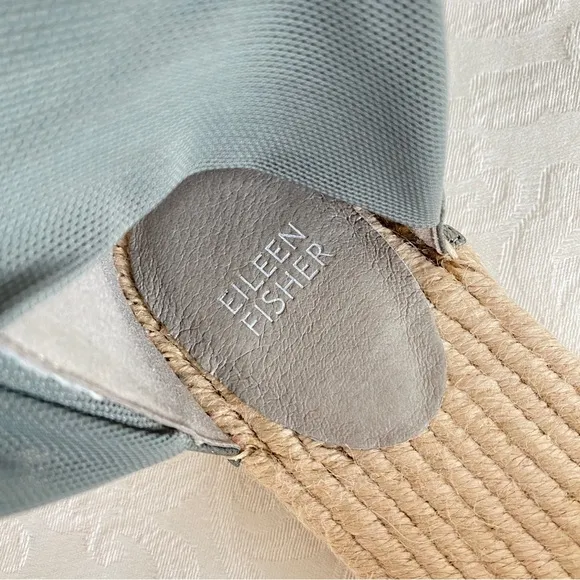 EILEEN FISHER Coy Skimmer Espadrille Flat in Gunmetal