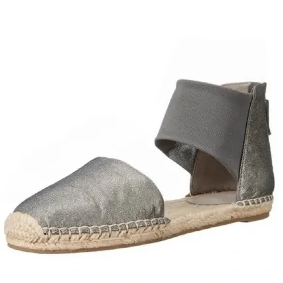 EILEEN FISHER Coy Skimmer Espadrille Flat in Gunmetal