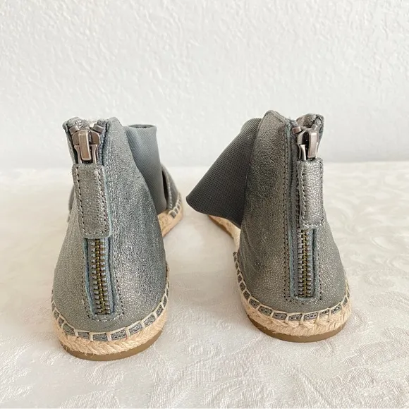 EILEEN FISHER Coy Skimmer Espadrille Flat in Gunmetal